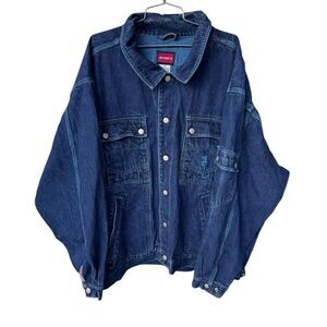 Avirex Y2K Vintage Dark Denim Jean Jacket 3X Mens